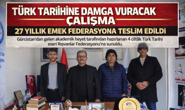 Gürcistan’dan Gelen Türk Tarihçileri Rışvanlar Federasyonu’nda Ağırlandı